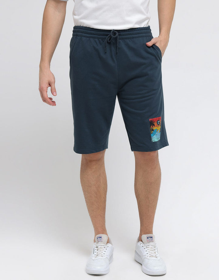 Nevada Short Pants Knit Print Wave