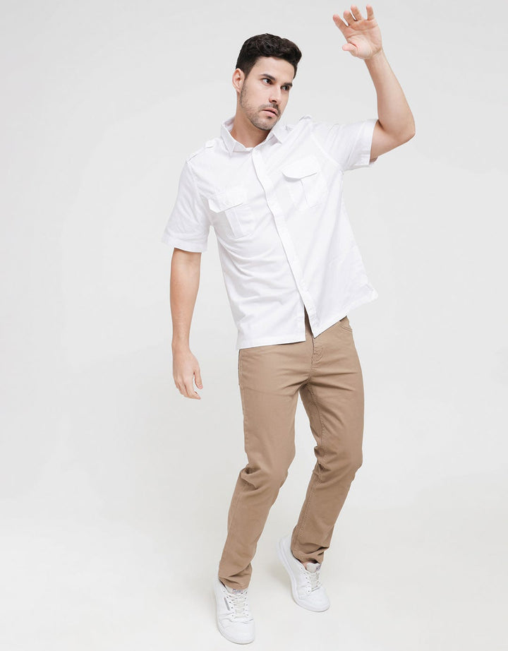 Ricardo Shirt Kemeja Polos Lengan Pendek