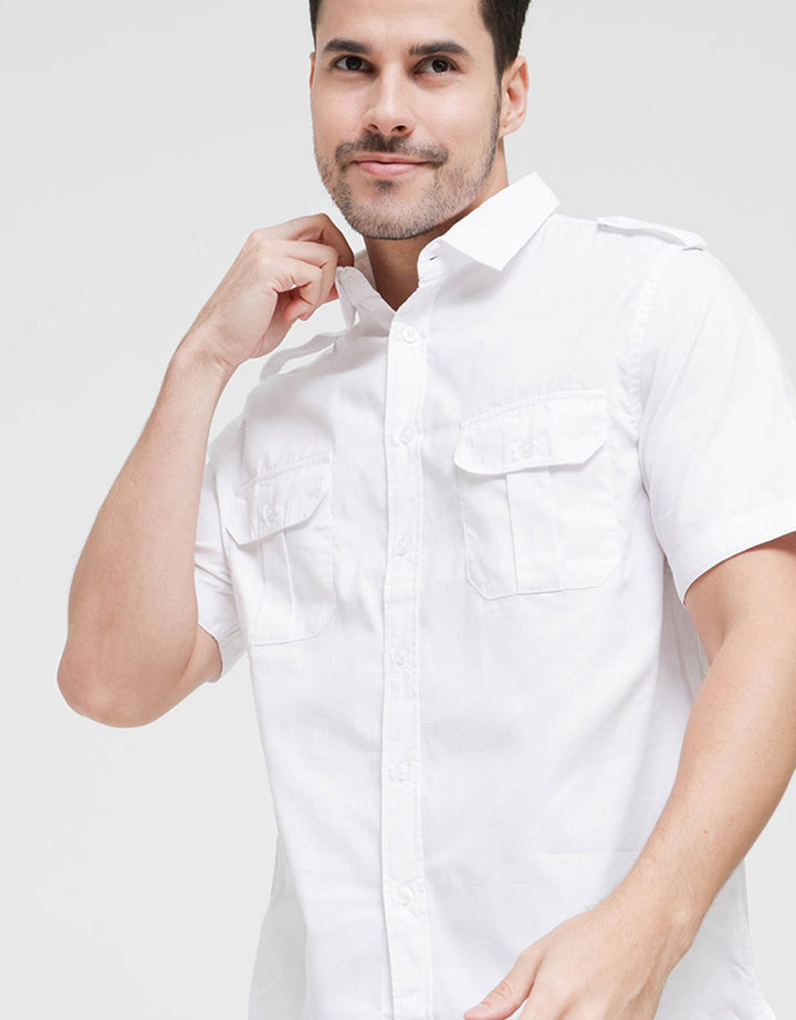 Ricardo Shirt Kemeja Polos Lengan Pendek