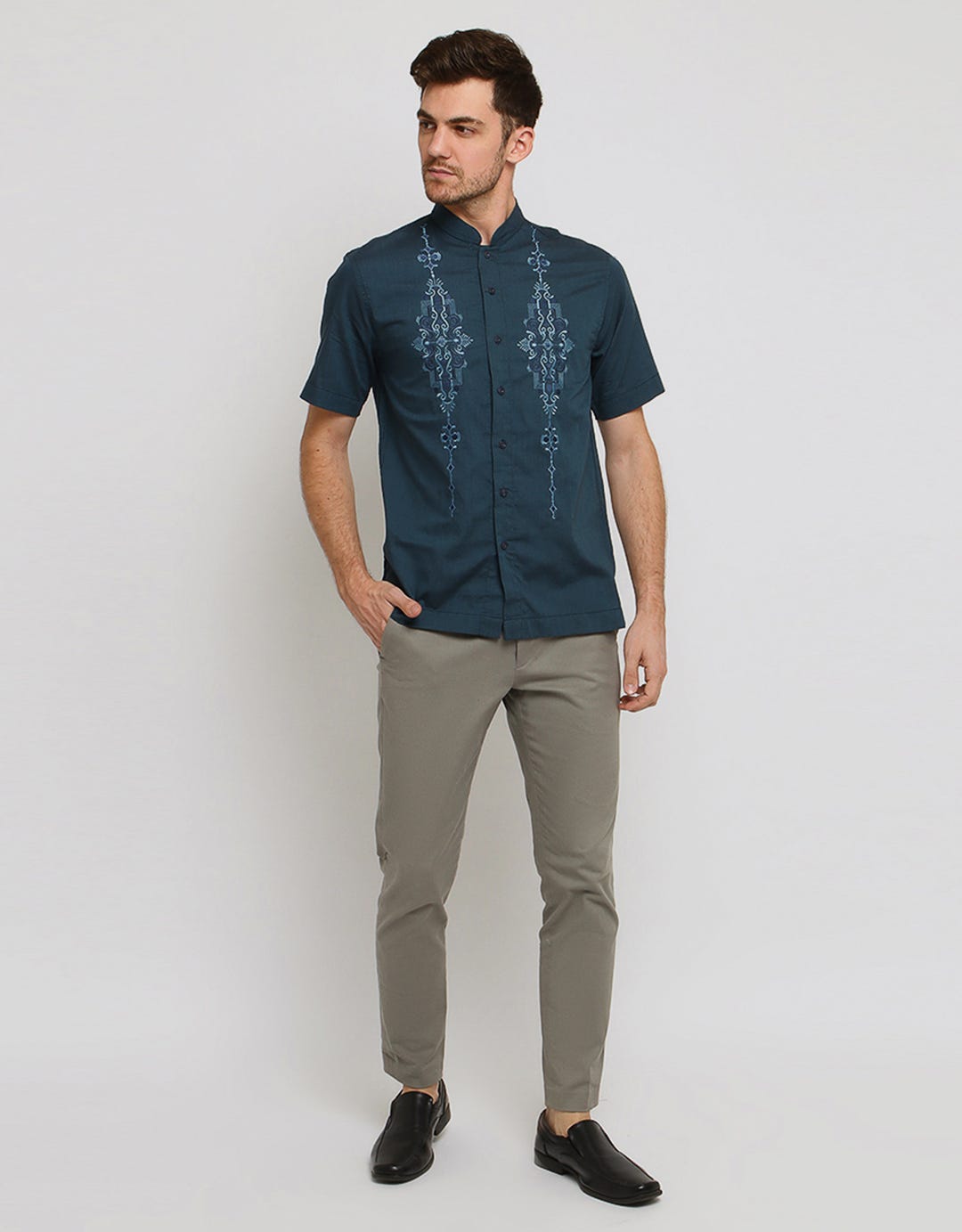 Al Mustika Greek Green Short Koko Pria