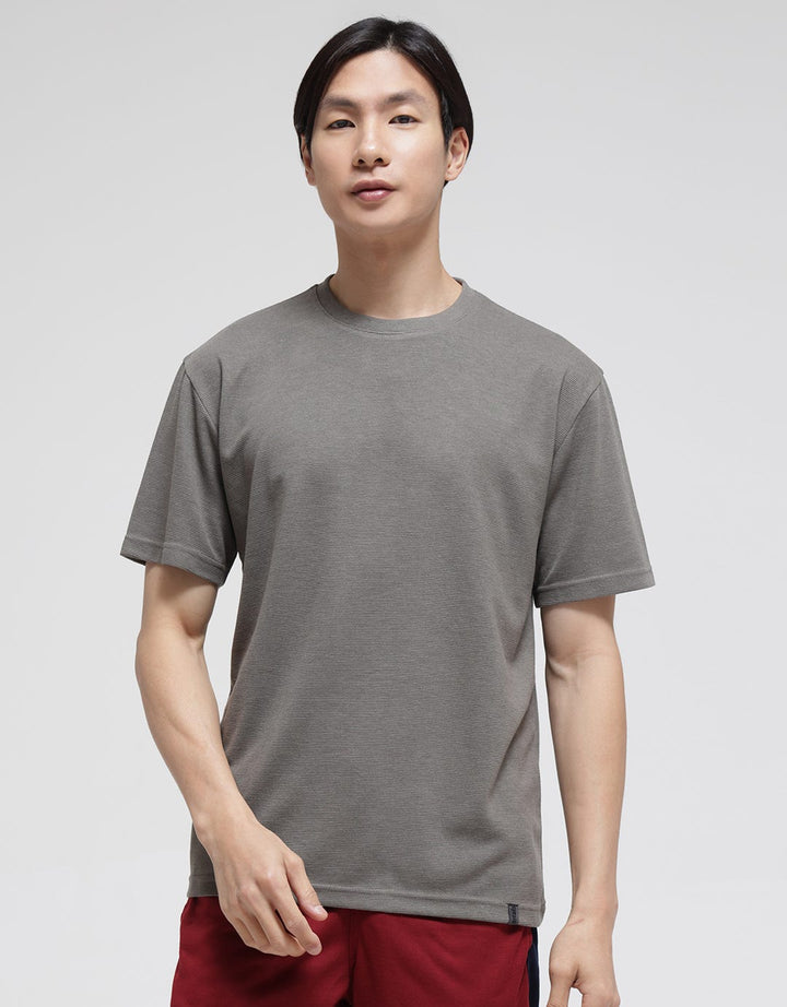 Details Short Sleeve T-Shirt R Neck Solid Ottoman Gramasi