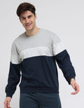 Details Sweatshirt Jumper Cut And Sewn 3 Stripe Center