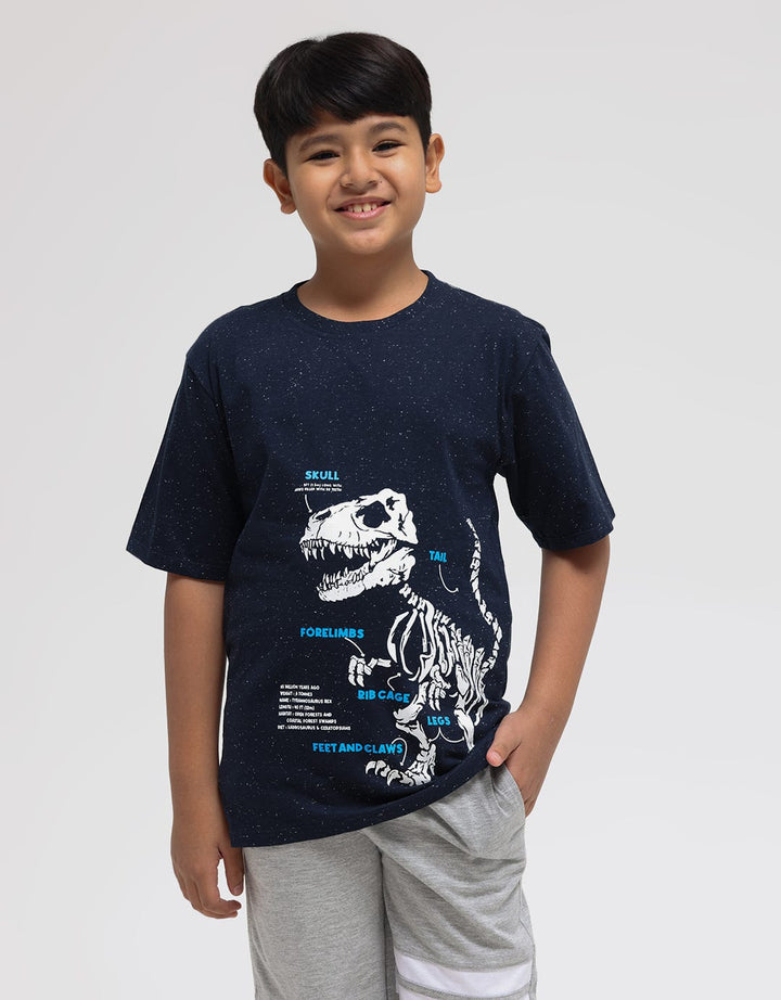 Aero Short Sleeve T-Shirt Print Dino Skull