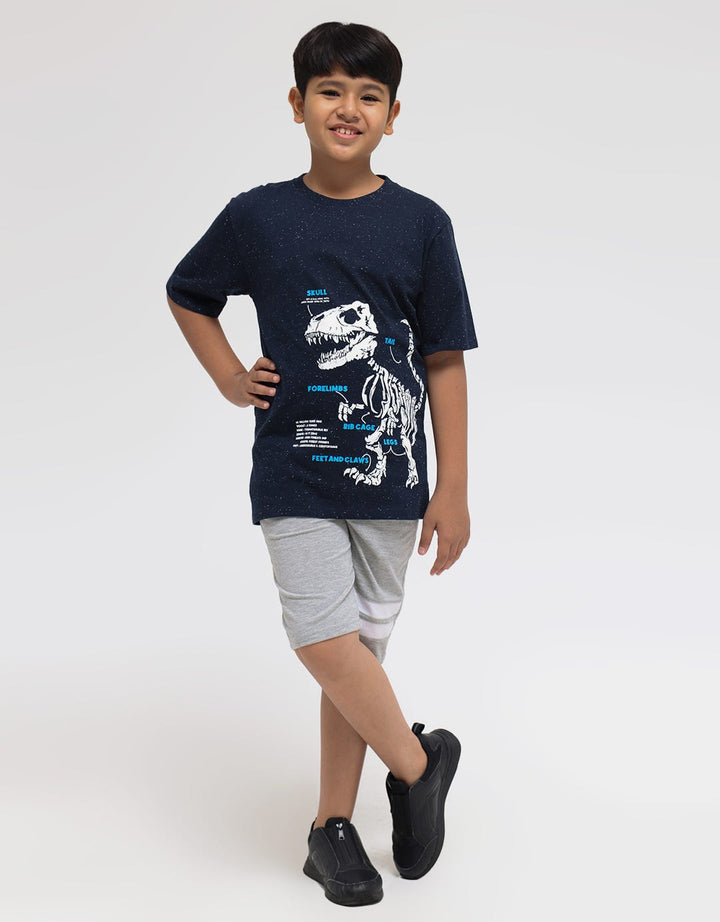 Aero Short Sleeve T-Shirt Print Dino Skull