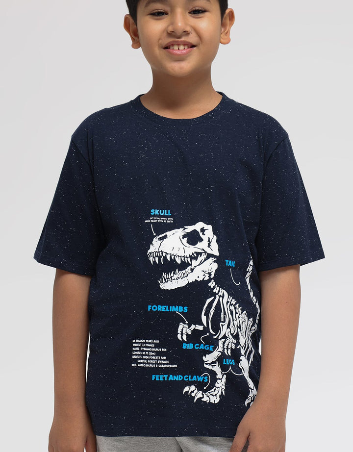 Aero Short Sleeve T-Shirt Print Dino Skull