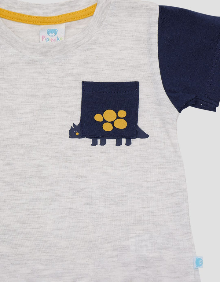 Pipiniko Top-Bottom Dino Jersey Set