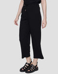 Details Elastic Waist Celana Panjang Wanita