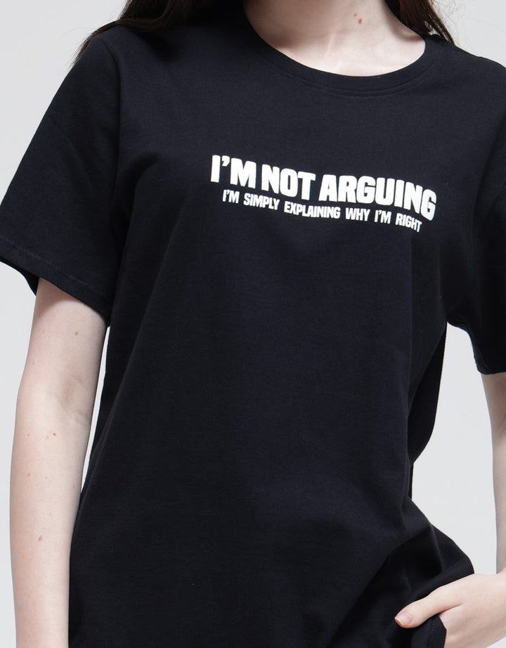 Nevada Short Sleeve T-Shirt Print Im Not Arguing