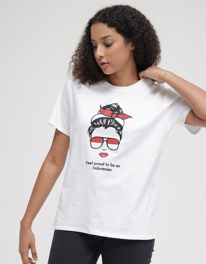 Nevada Short Sleeve T-Shirt Print Proud To Be An Indonesian