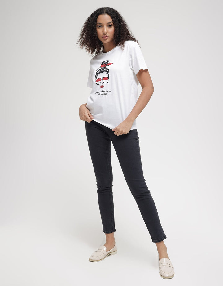 Nevada Short Sleeve T-Shirt Print Proud To Be An Indonesian