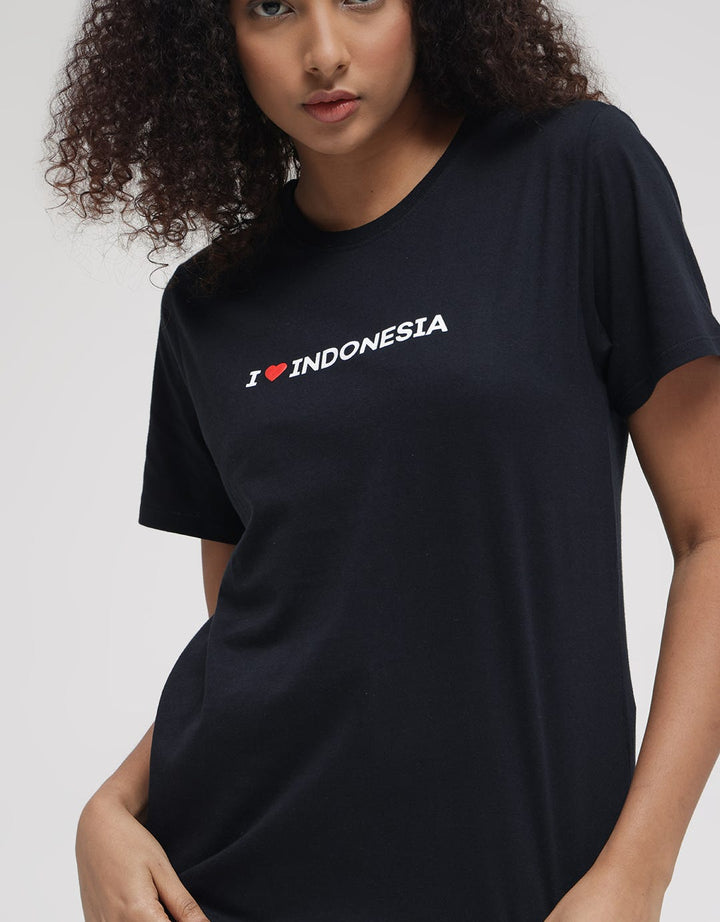 Nevada I Love Indonesia Kaos Wanita