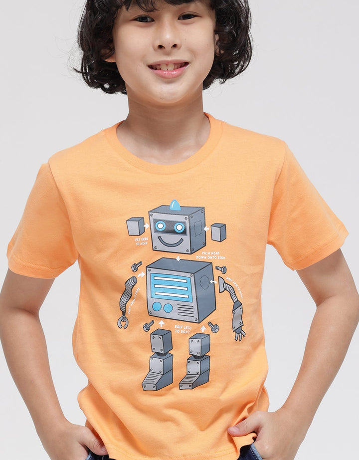 Little M Short Sleeve T-Shirt Robot