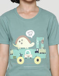 Little M Dino Truck Kaos Anak Laki-laki