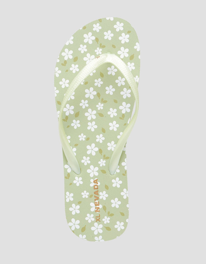 Nevada Flower Print Sandal Jepit Wanita