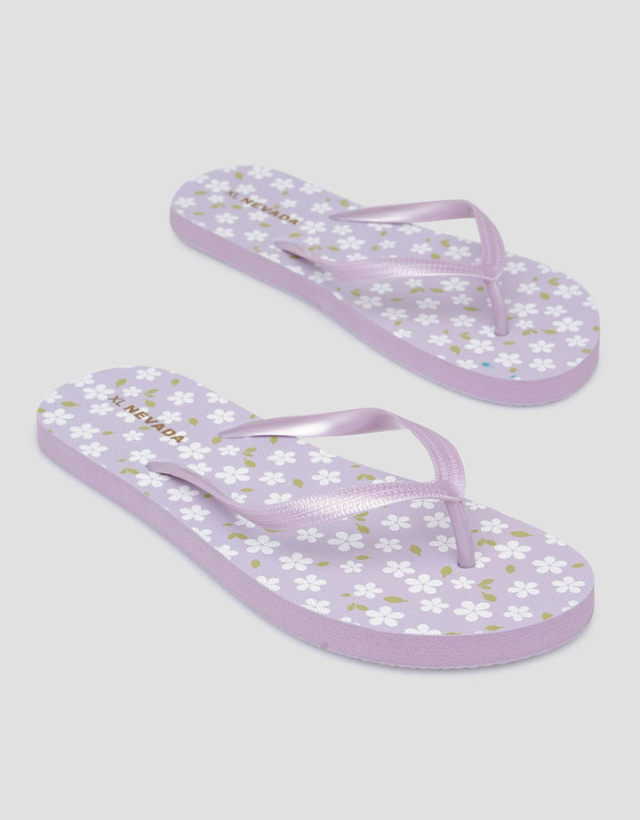 Nevada Flower Print Sandal Jepit Wanita