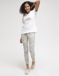 Details Time To Bloom Print Kaos Wanita