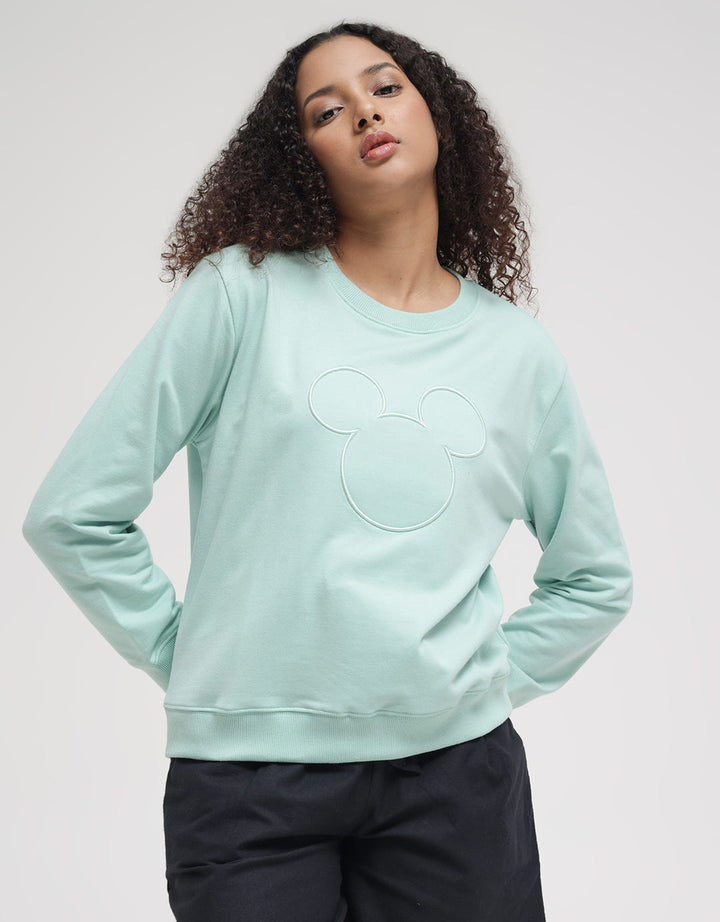 Disney Mickey Embro Sweater Wanita