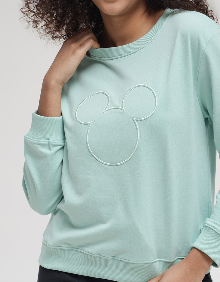 Disney Mickey Embro Sweater Wanita