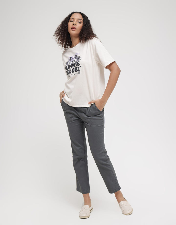 Disney Short Sleeve T-Shirt Disney Basic Print Minnie