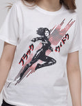 Marvel Black Widow Print Kaos Wanita