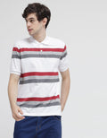 Walrus Three Stripe Look Polo Shirt