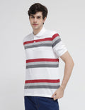Walrus Three Stripe Look Polo Shirt