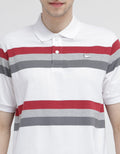 Walrus Three Stripe Look Polo Shirt