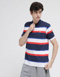 Walrus Print Stripes Polo Shirt