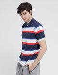 Walrus Print Stripes Polo Shirt