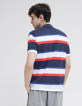 Walrus Print Stripes Polo Shirt