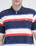 Walrus Print Stripes Polo Shirt