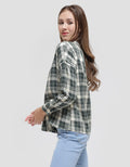 Connexion Kemeja Lengan Panjang Hai Neck Skipper Wanita
