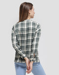 Connexion Kemeja Lengan Panjang Hai Neck Skipper Wanita