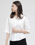 Connexion 3/4 Crossfire Linen Shirt With Pocket