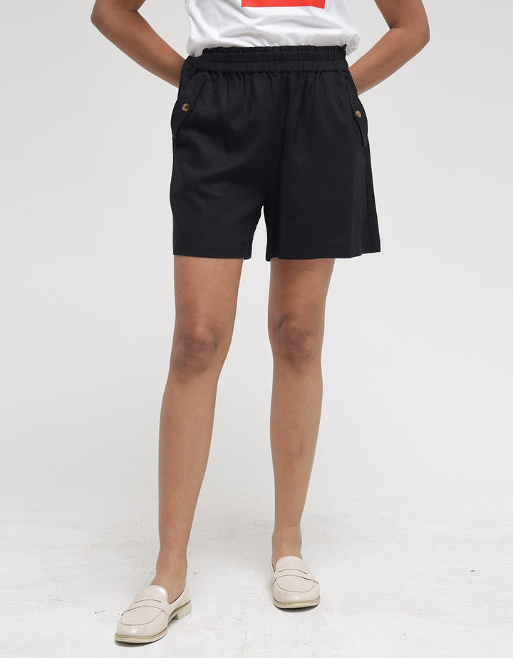 Connexion Short Pants Linen With Side Pockets
