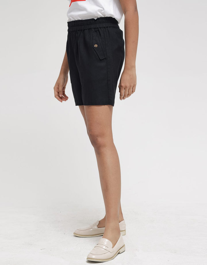 Connexion Short Pants Linen With Side Pockets