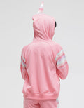 Little M Jacket Hoody Tanduk Kombinasi Salur