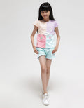 Little M Short Pants Ruffle Neci Embroidery