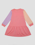 Little M Long Sleeve Midi Dress Aplikasi Unicorn