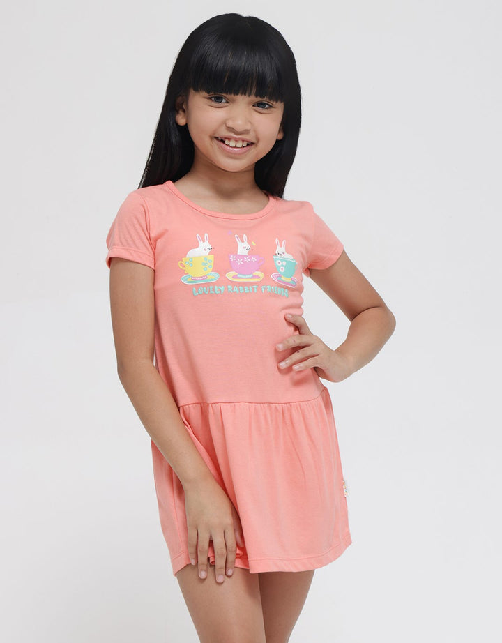 Little M Bunny In Cup Midi Dress Anak Perempuan
