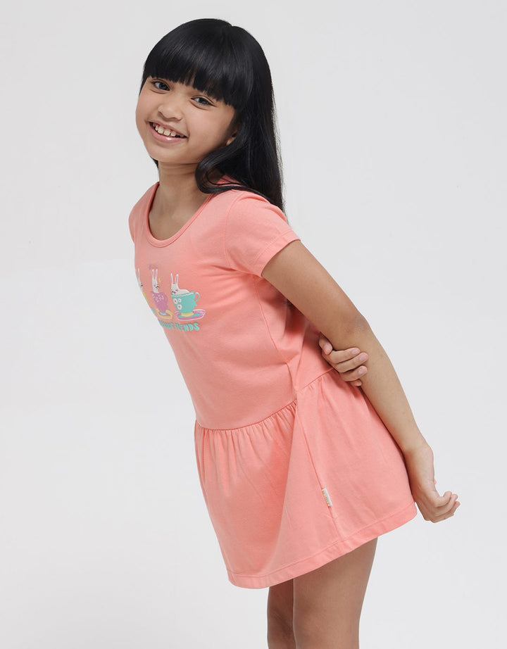 Little M Bunny In Cup Midi Dress Anak Perempuan