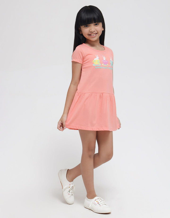 Little M Bunny In Cup Midi Dress Anak Perempuan