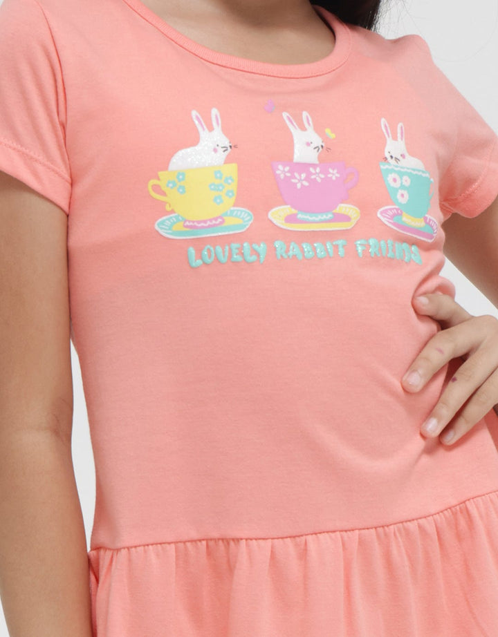 Little M Bunny In Cup Midi Dress Anak Perempuan