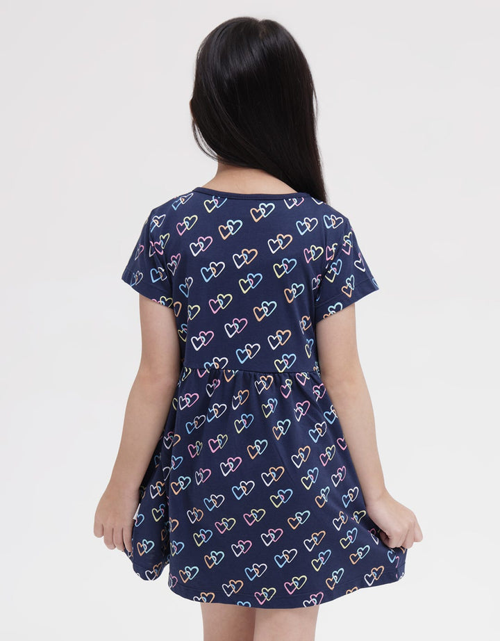 Little M Short Sleeve Midi Dress Daily Hati Double
