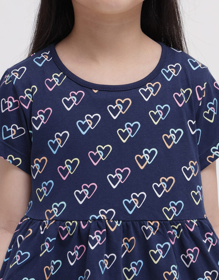 Little M Short Sleeve Midi Dress Daily Hati Double