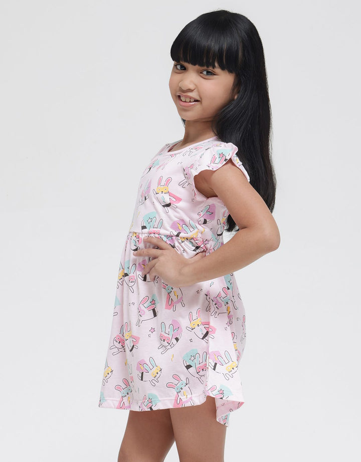 Little M Super Bunny Midi Dress Anak Perempuan