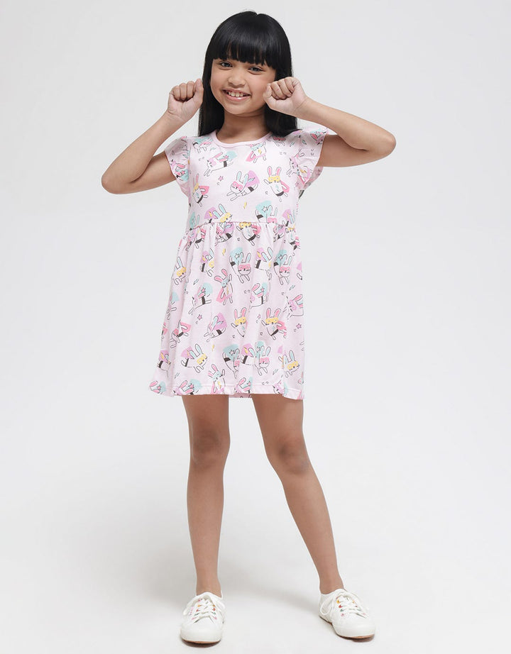 Little M Super Bunny Midi Dress Anak Perempuan