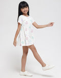 Little M Unicorn Line Midi Dress for Girls