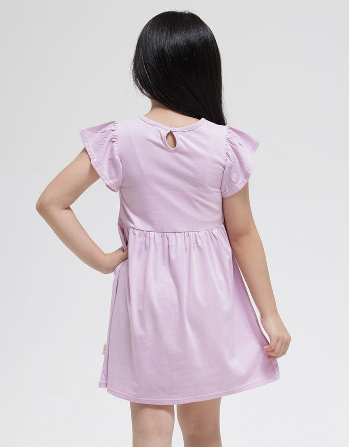 Little M Bordir Cat Midi Dress Anak Perempuan