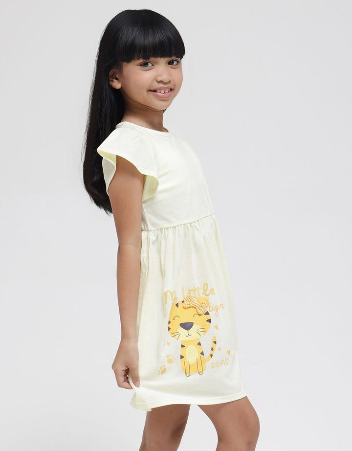 Little M 2 Tiger Midi Dress Anak Perempuan